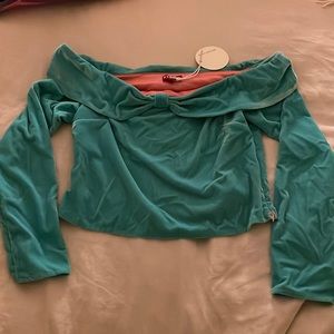 NWT Staud Velvet Top